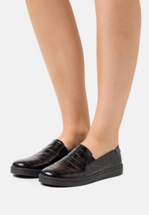 Dámské Nízká Boty Anna Field Slip Ons Černé | FYGZ-47908