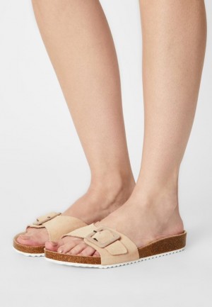 Dámské Pantofle Anna Field Mules Béžový | ZNRO-04523