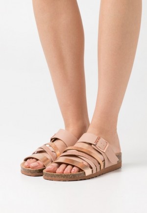 Dámské Pantofle Anna Field Mules Růžové Zlaté | UYVJ-80175