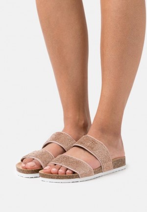 Dámské Pantofle Anna Field Pohodlí Slippers Světle Růžové | LJRW-34152