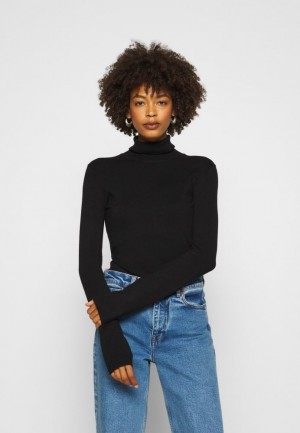 Dámské Pulovr Anna Field Basic Turtle Neck Jumper Černé | MYCQ-94357