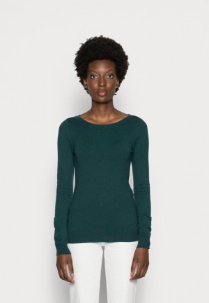 Dámské Pulovr Anna Field Jumper Tmavě Zelene | VMUW-04865