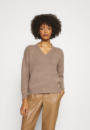 Dámské Pulovr Anna Field Jumper Šedé Hnědé | YHCJ-27390