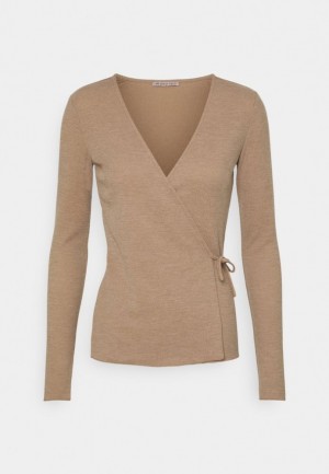 Dámské Pulovr Anna Field Long Sleeved Top Béžový | LJSD-91382
