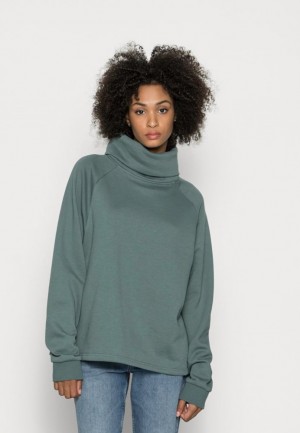 Dámské Pulovr Anna Field Loose Roll Neck Sweatshirt Sweatshirt Zelene | DFPO-82650