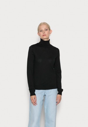 Dámské Pulovr Anna Field Merino Vlna Turtleneck Jumper Černé | CNXZ-72630