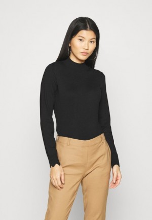 Dámské Pulovr Anna Field Scallop Detail Jumper Jumper Černé | EBJI-90128