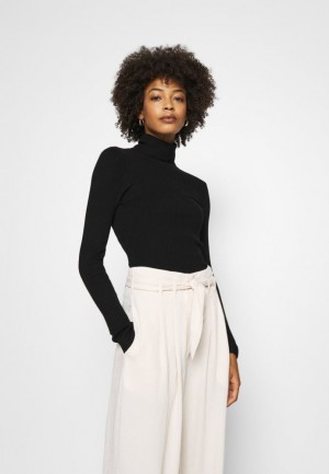 Dámské Pulovr Anna Field Turtle Neck Jumper Černé | LMAJ-06954