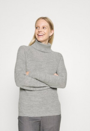 Dámské Pulovr Anna Field Vlna Blend Turtleneck Jumper Světle Šedé | YUNX-29368