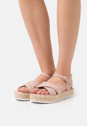 Dámské Sandály Anna Field Espadrilles Světle Růžové | KAYW-72401