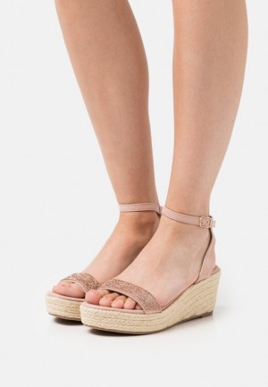Dámské Sandály Anna Field Espadrilles Světle Růžové | AEYJ-41026