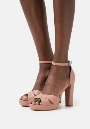 Dámské Sandály Anna Field High Podpatku Sandals Světle Růžové | JRIH-73852