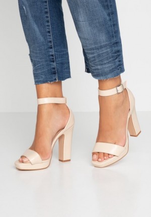 Dámské Sandály Anna Field High Podpatku Sandals Bílé | DGPT-52360