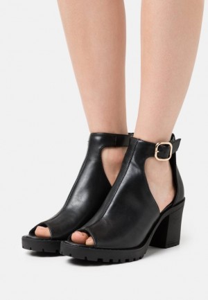 Dámské Sandály Anna Field High Podpatku Sandals Černé | TSJV-62094