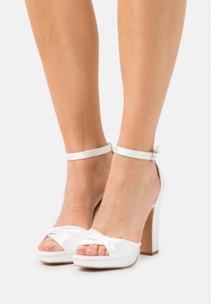 Dámské Sandály Anna Field High Podpatku Sandals Bílé | SODM-46853