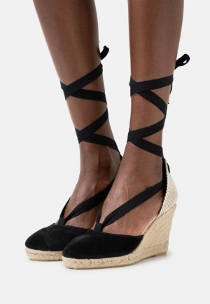 Dámské Sandály Anna Field Læder Platformy Sandals Černé | NBAF-45679