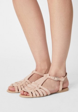 Dámské Sandály Anna Field Læder Sandals Béžový | EMGW-17928