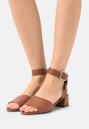 Dámské Sandály Anna Field Læder Sandals Hnědé | SYET-50364