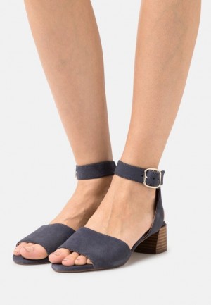 Dámské Sandály Anna Field Læder Sandals Tmavě Blankyt | YSFC-01376