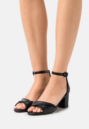 Dámské Sandály Anna Field Læder Sandals Černé | ERAU-34720