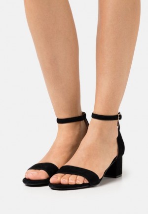 Dámské Sandály Anna Field Læder Sandals Černé | QVUA-87653