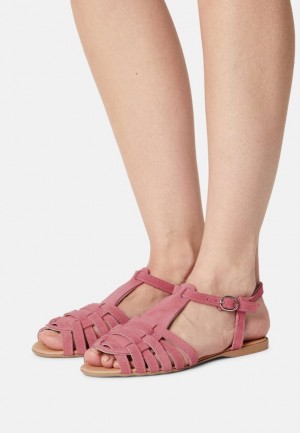 Dámské Sandály Anna Field Læder Sandals Červené | JKPZ-18326