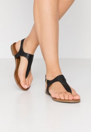 Dámské Sandály Anna Field Læder T Bar Sandals Černé | HXPR-32461