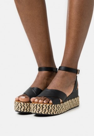 Dámské Sandály Anna Field Platformy Sandals Černé | OIRT-53821
