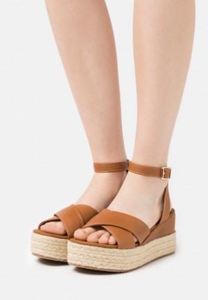 Dámské Sandály Anna Field Platformy Sandals Hnědé | TUGB-87093
