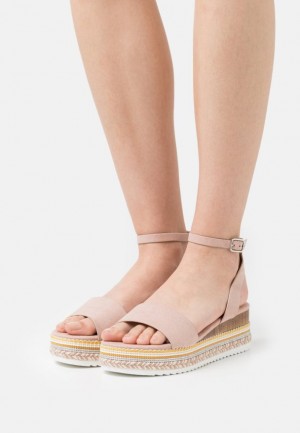 Dámské Sandály Anna Field Platformy Sandals Světle Růžové | SJRF-58264