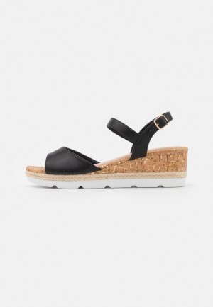 Dámské Sandály Anna Field Pohodlí Espadrilles Černé | OTRQ-06927