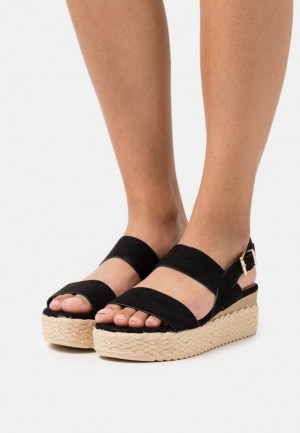 Dámské Sandály Anna Field Pohodlí Espadrilles Černé | JBLN-94803