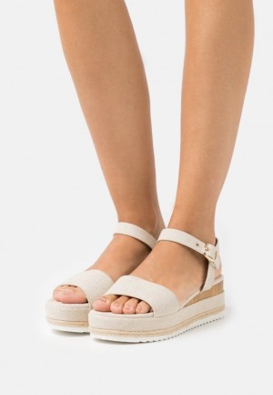 Dámské Sandály Anna Field Pohodlí Espadrilles Béžový | ECAU-50943