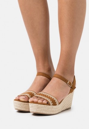 Dámské Sandály Anna Field Pohodlí Espadrilles Hnědé | SEPJ-32048