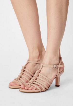 Dámské Sandály Anna Field Pohodlí Læder Sandals Béžový | KCZN-20618