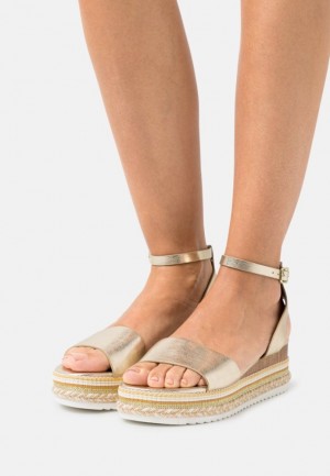 Dámské Sandály Anna Field Sandals Zlaté | AFOB-09216