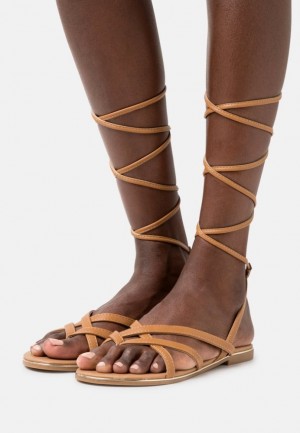 Dámské Sandály Anna Field T Bar Sandals Hnědé | KZNL-42516