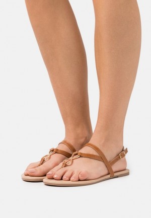 Dámské Sandály Anna Field T Bar Sandals Hnědé | FYLZ-31794