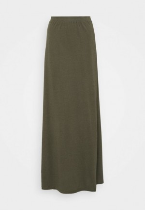 Dámské Sukně Anna Field Maxi Skirt Tmavě Zelene | LRYF-18203