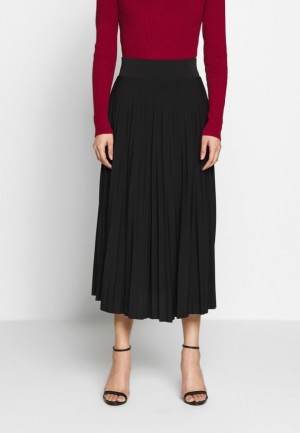 Dámské Sukně Anna Field Plisse A Line Midi Skirt A Line Skirt Černé | SLDF-36479