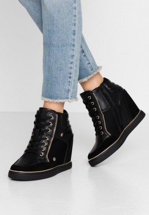 Dámské Tenisky Anna Field Bootie High Top Trainers Černé | XBIG-37085
