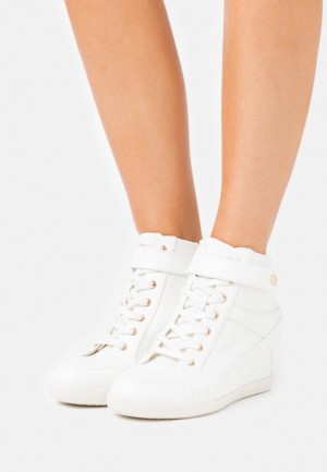 Dámské Tenisky Anna Field Bootie High Top Trainers Bílé | QBPC-83471