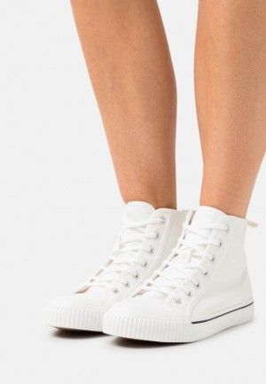 Dámské Tenisky Anna Field High Top Trainers Bílé | DPBI-27381