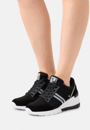 Dámské Tenisky Anna Field Læder Mix Trainers Černé | XKOF-97651