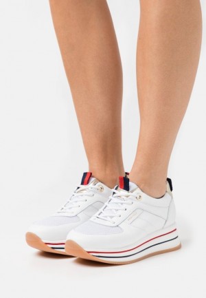 Dámské Tenisky Anna Field Læder Trainers Bílé | MOTF-09726