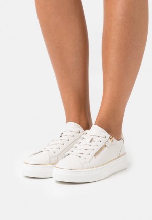 Dámské Tenisky Anna Field Læder Trainers Bílé | JUWF-62173