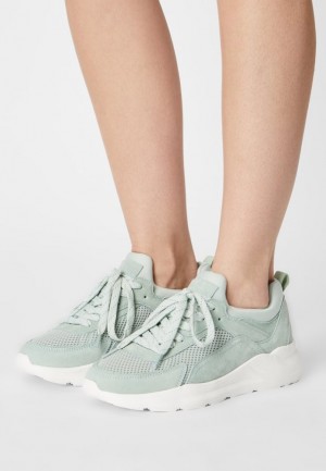 Dámské Tenisky Anna Field Læder Trainers Mátově Zelená | BZYH-63891
