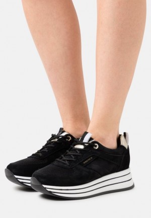 Dámské Tenisky Anna Field Læder Trainers Černé | NBFH-02654