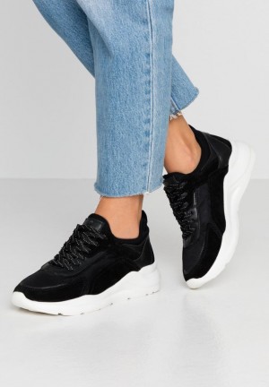 Dámské Tenisky Anna Field Læder Trainers Černé | YKPM-92134