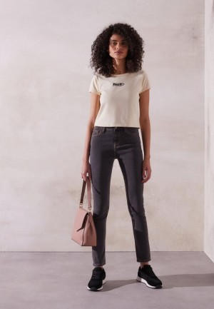Dámské Tenisky Anna Field Læder Trainers Černé | EGVQ-52940